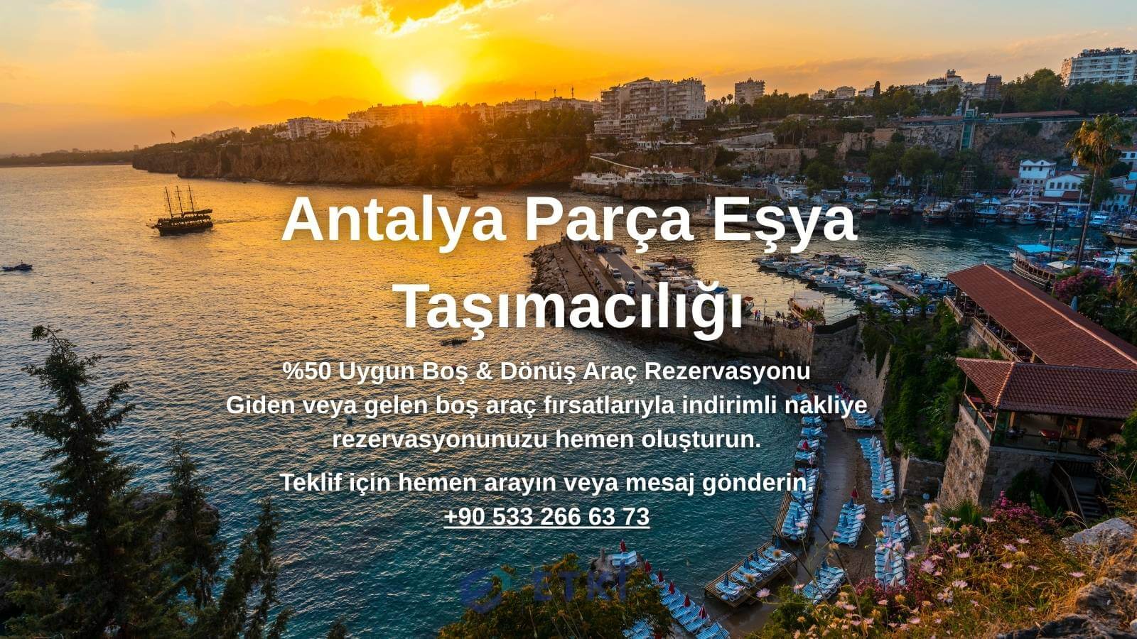 Antalya Parça Eşya Taşıma nakliyat hizmeti görseli - Kadıköy / İstanbul