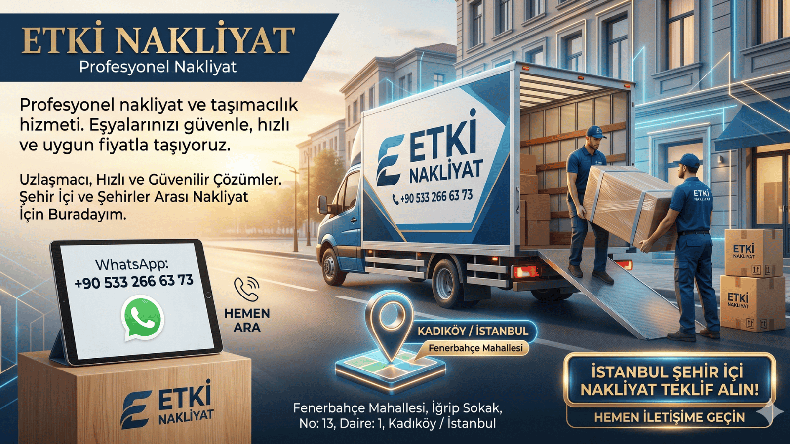İstanbul Şehir İçi Nakliyat Rehberi nakliyat hizmeti görseli - Kadıköy / İstanbul