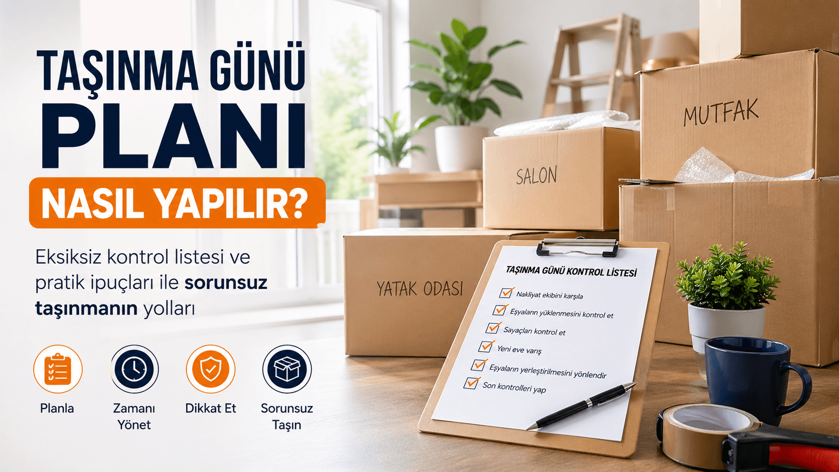 Taşınma günü planı nasıl yapılır? blog yazısı görseli - Etki Nakliyat